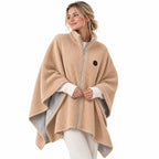 ⏳🔥50% OFF Last Day! USB Wearable Heated Shawl Blanket, Portable Warm Wrap for Office, Home & Travel