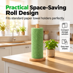 Fed Up With Flimsy Disposable Wipes? Tearable Microfiber Cleaning Roll, Reusable & Great At Cutting Tough Grease