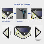 ☀️Special Offer! Motion Activated Solar Outdoor Wall Light, 270° Wide Angle Solar Security Light, Waterproof LED Solar Lamp for Garden, Yard, Garage & Patio