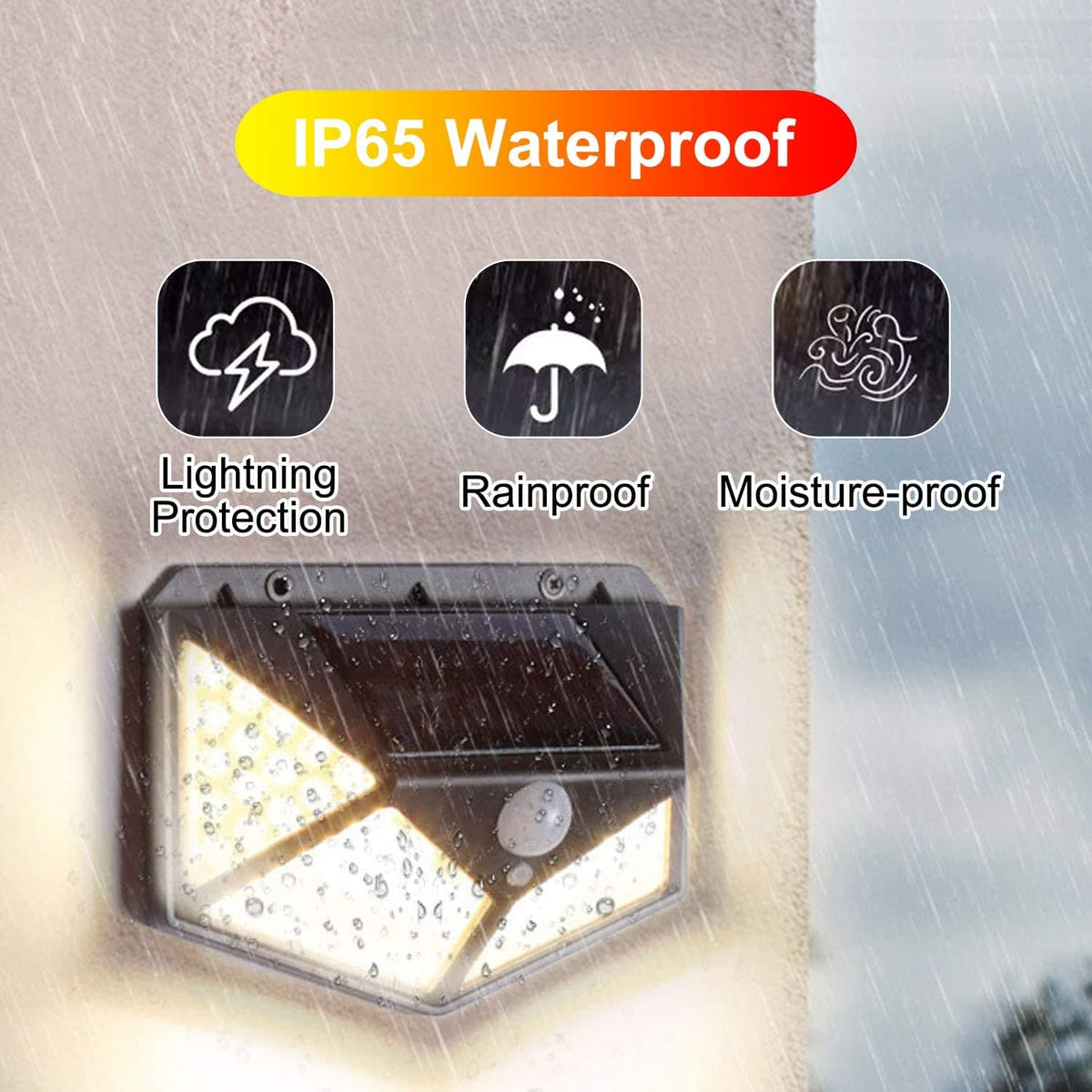 ☀️Special Offer! Motion Activated Solar Outdoor Wall Light, 270° Wide Angle Solar Security Light, Waterproof LED Solar Lamp for Garden, Yard, Garage & Patio
