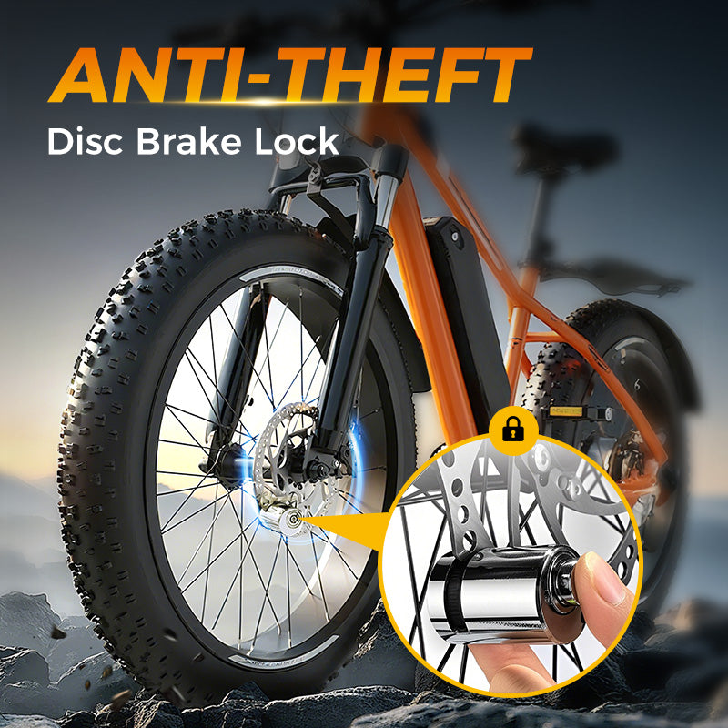 Scared Of Your Bike Getting Stolen? Heavy-Duty Steel Disc Brake Lock, Secure Anti-Theft Protection For Motorcycles & Scooters