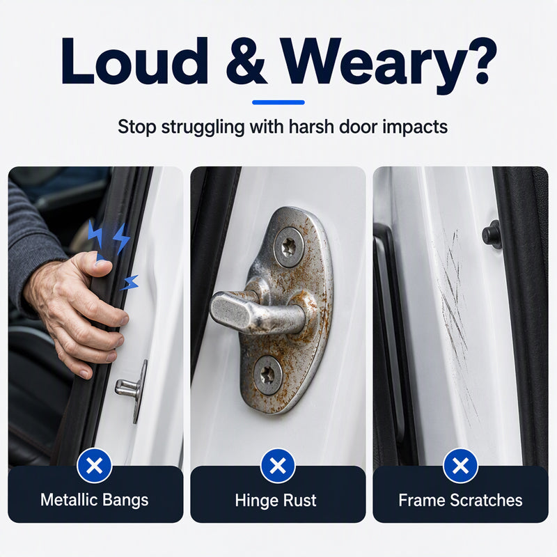 🎁Handy Auto Accessory Gift! Magnetic Door Buffer Pads, Stop Slam Noise & Dents