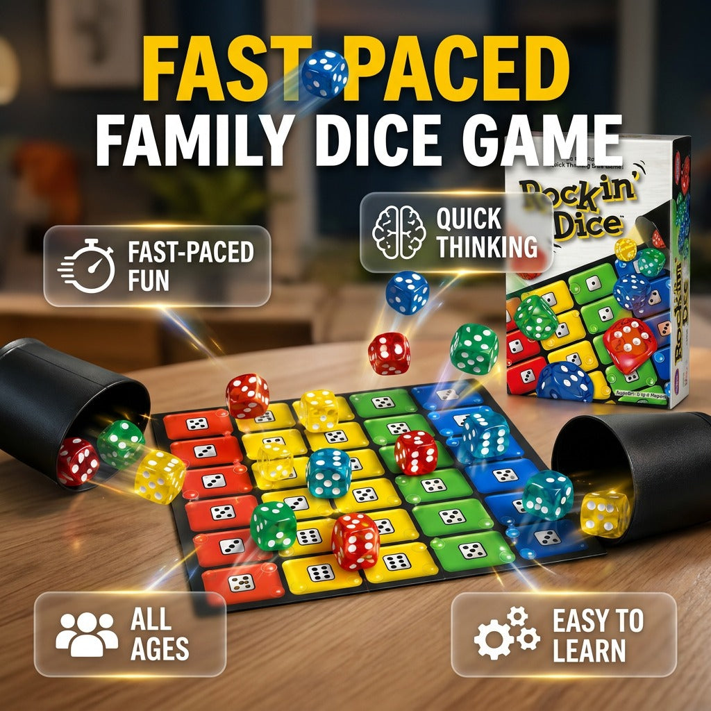 🎲 Rock Dice Game — Quick‑Play Board Game For Family & Party Nights