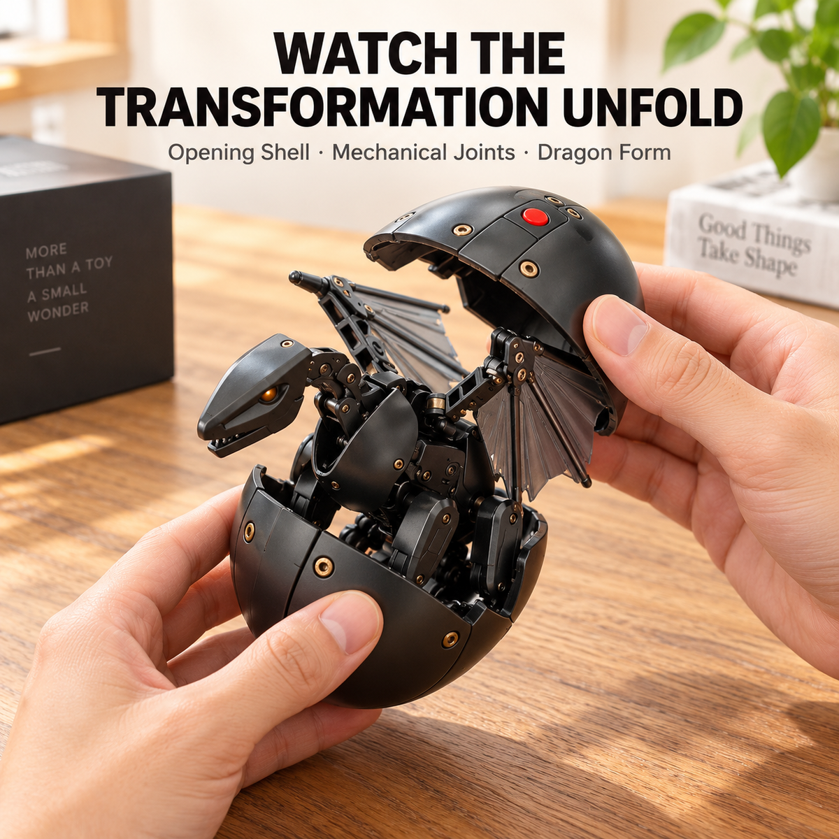 🔥Limited-Time 39% OFF! DragonMorph – Egg to Dragon Transforming Mechanical Toy | Cool Interactive Fidget Toy for Boys & Girls