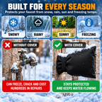 ❄️Outdoor Insulated Faucet Cover – Winter Freeze Shield for Outside Taps