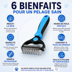 🐱 Tired of Pet Fur Everywhere? Exovella Deshedding Brush, Pain-Free Fur Removal