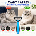 🐱 Tired of Pet Fur Everywhere? Exovella Deshedding Brush, Pain-Free Fur Removal