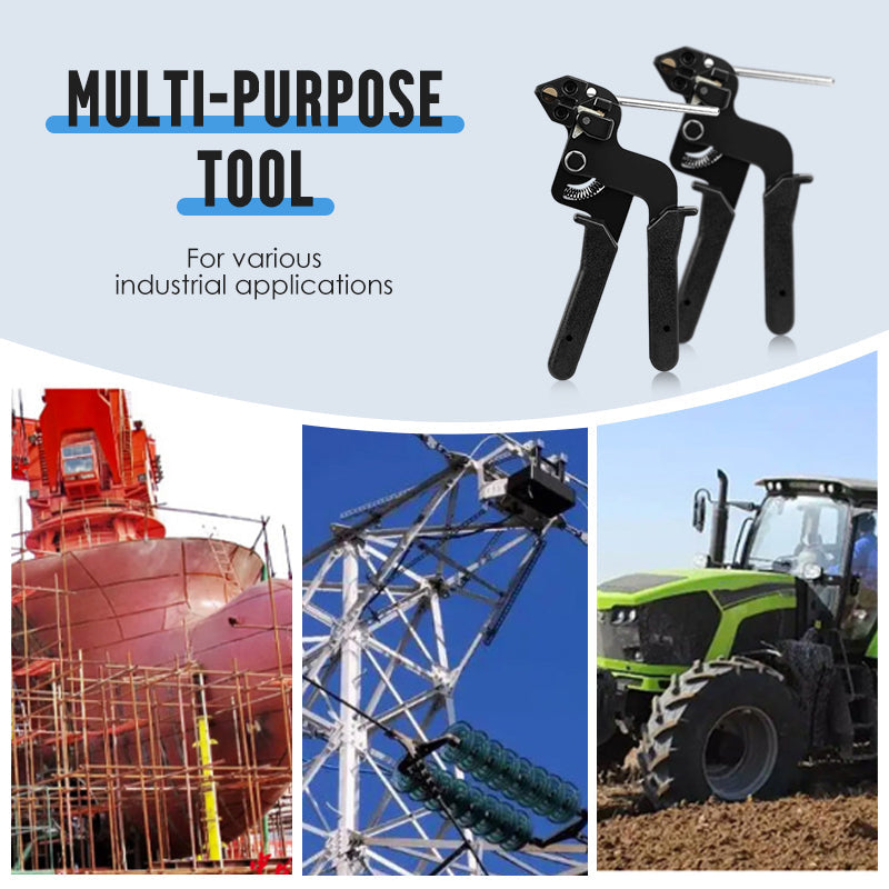 ✅Stainless Steel Cable Tie Pliers | Heavy-Duty Zip Tie Tensioner & Cutter, Ideal for Automotive, Marine & Industrial Jobs