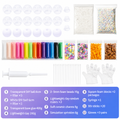 ✨Top Kid Craft Gift – DIY Squeeze Ball Making Kit, Customizable Sparkly Squeeze Balls for Party & Sensory Play