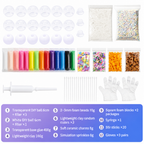 ✨Top Kid Craft Gift – DIY Squeeze Ball Making Kit, Customizable Sparkly Squeeze Balls for Party & Sensory Play