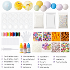 ✨Top Kid Craft Gift – DIY Squeeze Ball Making Kit, Customizable Sparkly Squeeze Balls for Party & Sensory Play