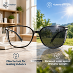 👓Auto‑Transition Photochromic Reading Glasses