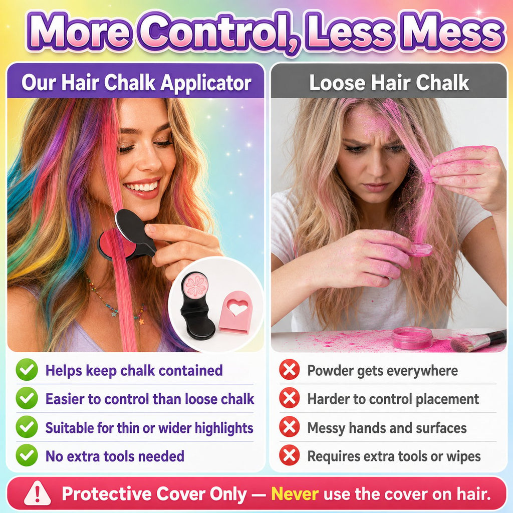🌈 Want Fun Hair Color Without Damage? 12-Color Temporary Hair Chalk Set