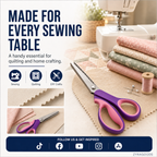 ✂️ LIMITED TIME | 38% OFF! Multipurpose Pinking Shears, Serrated Fabric Scissors
