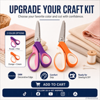✂️ LIMITED TIME | 38% OFF! Multipurpose Pinking Shears, Serrated Fabric Scissors