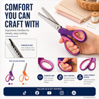 ✂️ LIMITED TIME | 38% OFF! Multipurpose Pinking Shears, Serrated Fabric Scissors