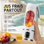 🔥LIMITED TIME 49% OFF! 🍊🥤450ml Wireless Portable Blender, LED Digital Display, Dual Lids, 30 Second Quick Mixing