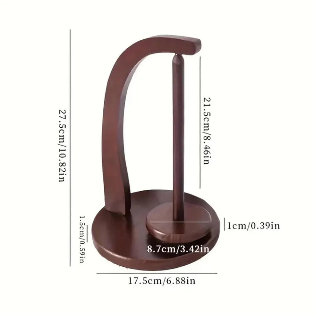 🧶 Magnetic Levitating Yarn Holder – Natural Wooden Rotating Yarn Stand for Knitting & Crochet