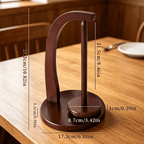 🧶 Magnetic Levitating Yarn Holder – Natural Wooden Rotating Yarn Stand for Knitting & Crochet