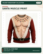 MYDZ250 Christmas sweatshirt print front and back design