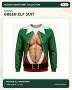MYDZ251 Christmas sweatshirt print front and back design