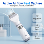 Illustration of pet flea comb suction airflow