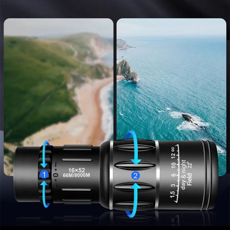 🔭See Far & Clear! Compact High Magnification Monocular Telescope, Great for Outdoor Adventures