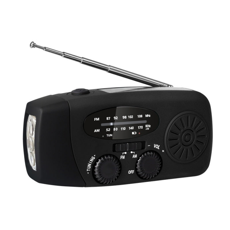 ⚠️When Power Goes Out, Stay Connected! Portable Solar Hand Crank Emergency Radio with Weather Alerts & Phone Charger