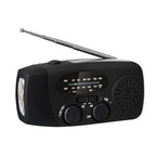 ⚠️When Power Goes Out, Stay Connected! Portable Solar Hand Crank Emergency Radio with Weather Alerts & Phone Charger