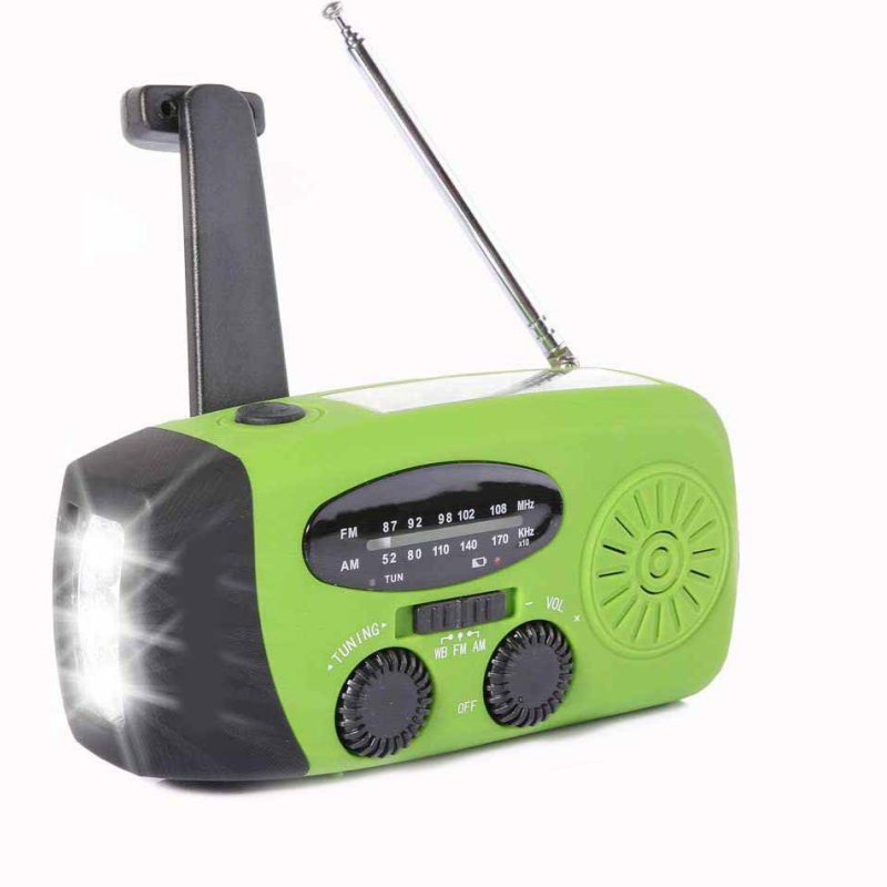 ⚠️When Power Goes Out, Stay Connected! Portable Solar Hand Crank Emergency Radio with Weather Alerts & Phone Charger