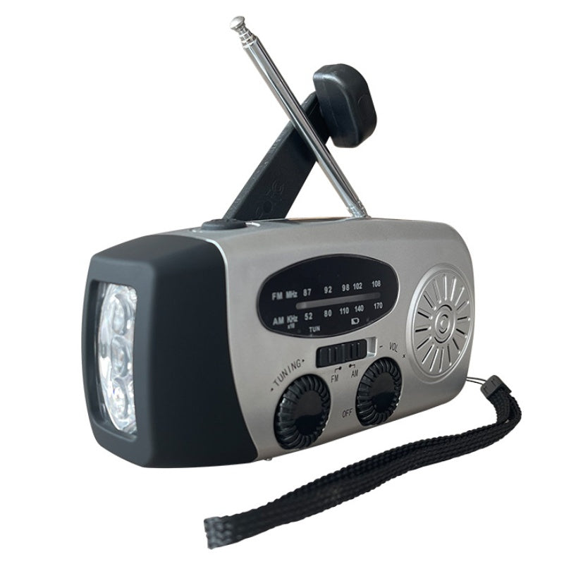 ⚠️When Power Goes Out, Stay Connected! Portable Solar Hand Crank Emergency Radio with Weather Alerts & Phone Charger