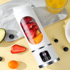 🔥LIMITED TIME 49% OFF! 🍊🥤450ml Wireless Portable Blender, LED Digital Display, Dual Lids, 30 Second Quick Mixing