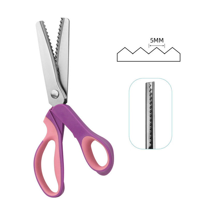 ✂️ LIMITED TIME | 38% OFF! Multipurpose Pinking Shears, Serrated Fabric Scissors