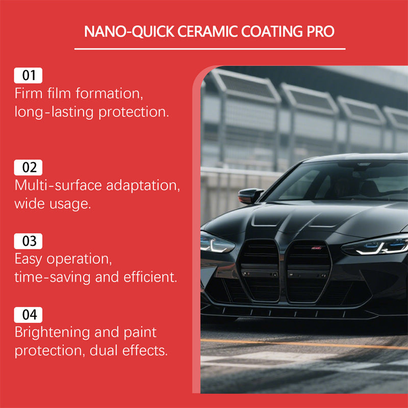 🚗 LIMITED-TIME Special Offer! Nano‑Quick Ceramic Coating Pro, Hydrophobic & High Gloss
