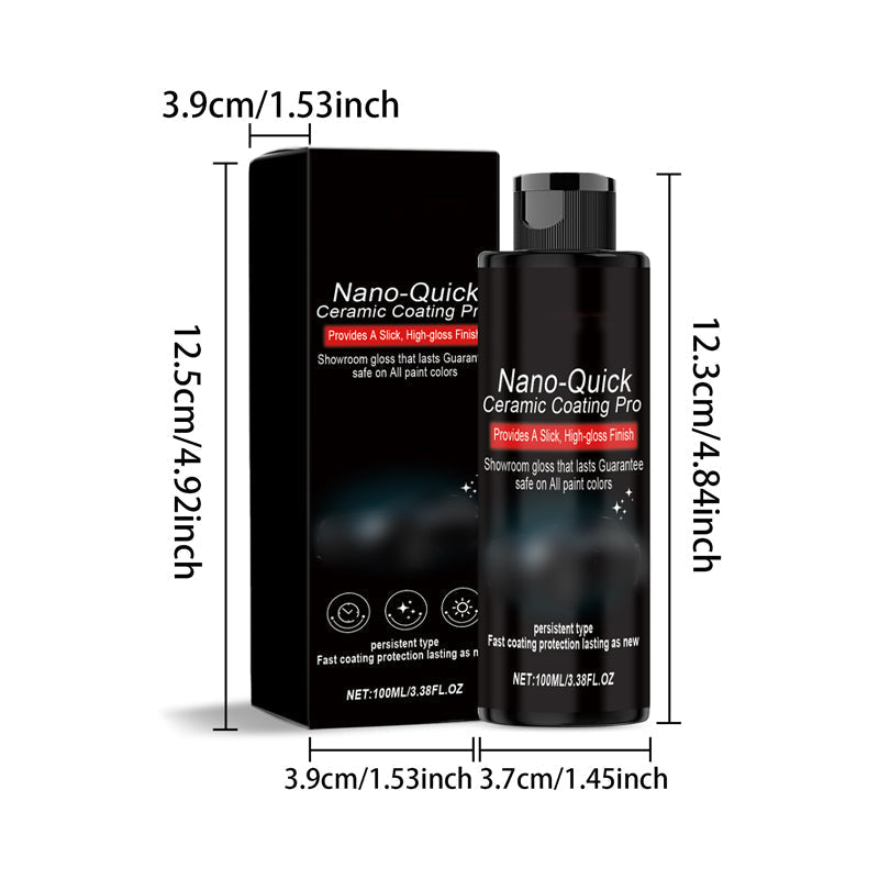 🚗 LIMITED-TIME Special Offer! Nano‑Quick Ceramic Coating Pro, Hydrophobic & High Gloss