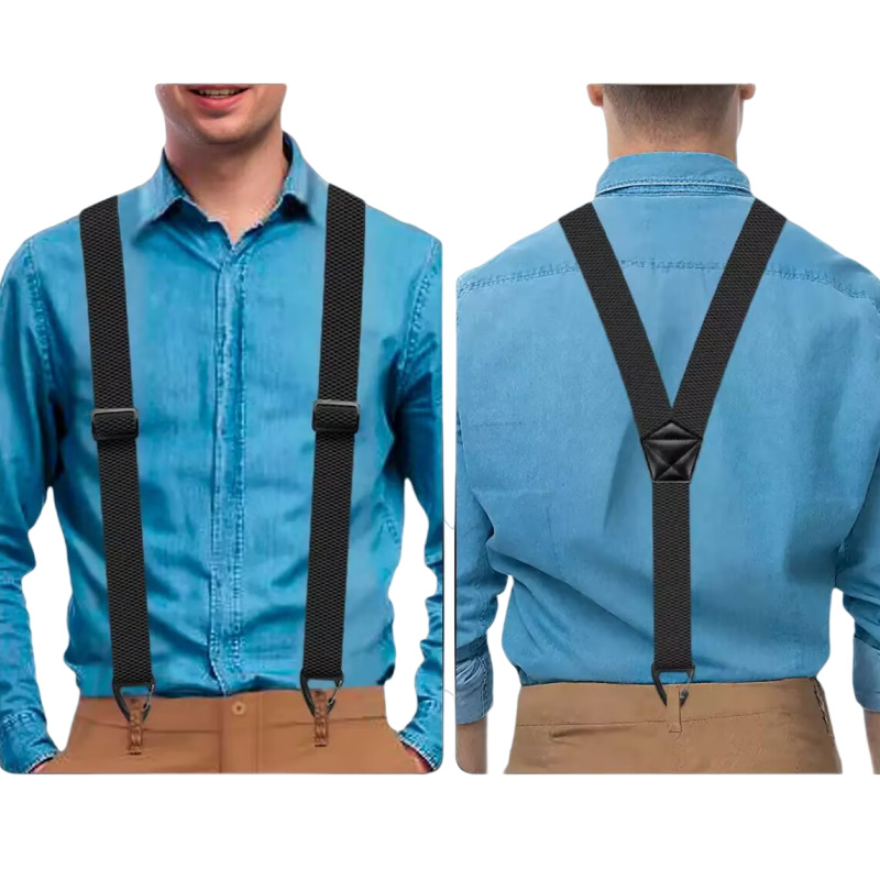 📢Special Offer !! ⏰Men's X-Back Suspenders with Hook Clips