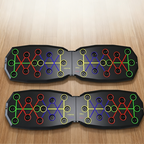 🔥LAST DAY 49% OFF! Foldable Push Up Board with Resistance Bands, Home Workout Training Equipment