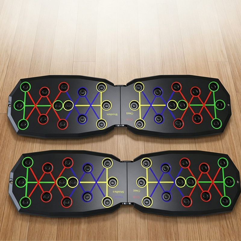 🔥LAST DAY 49% OFF! Foldable Push Up Board with Resistance Bands, Home Workout Training Equipment