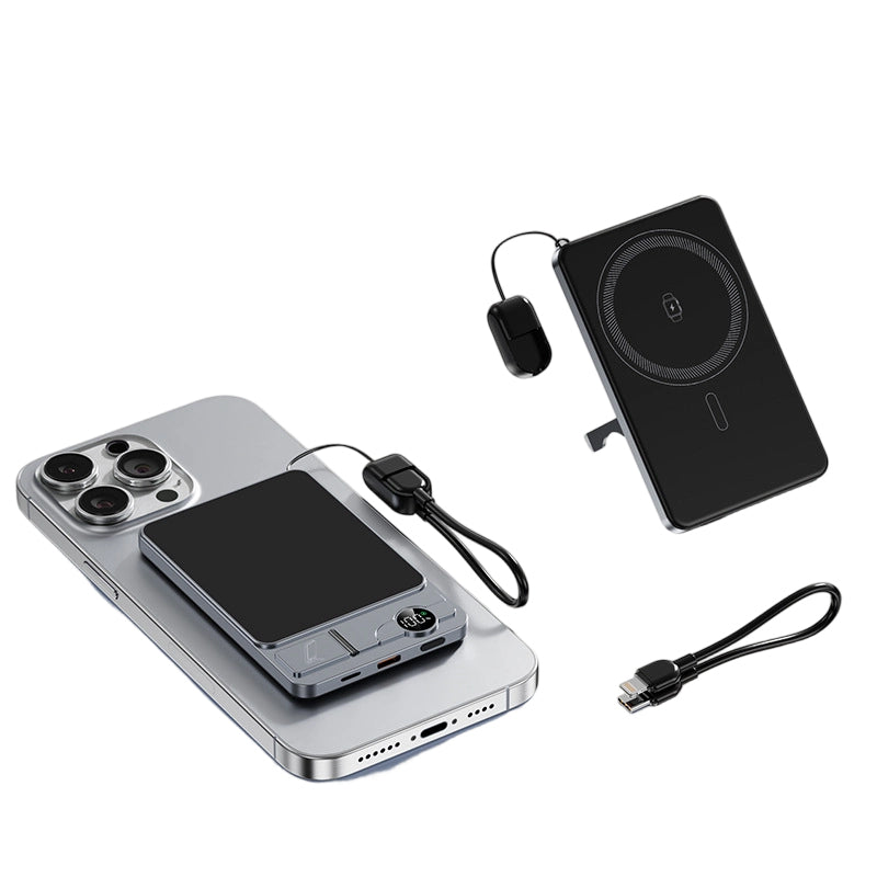 Tired of Carrying Multiple Chargers? Magnetic 3-in-1 Portable Charger, Wireless Charging Station for Phone, Smart Watch & Earbuds