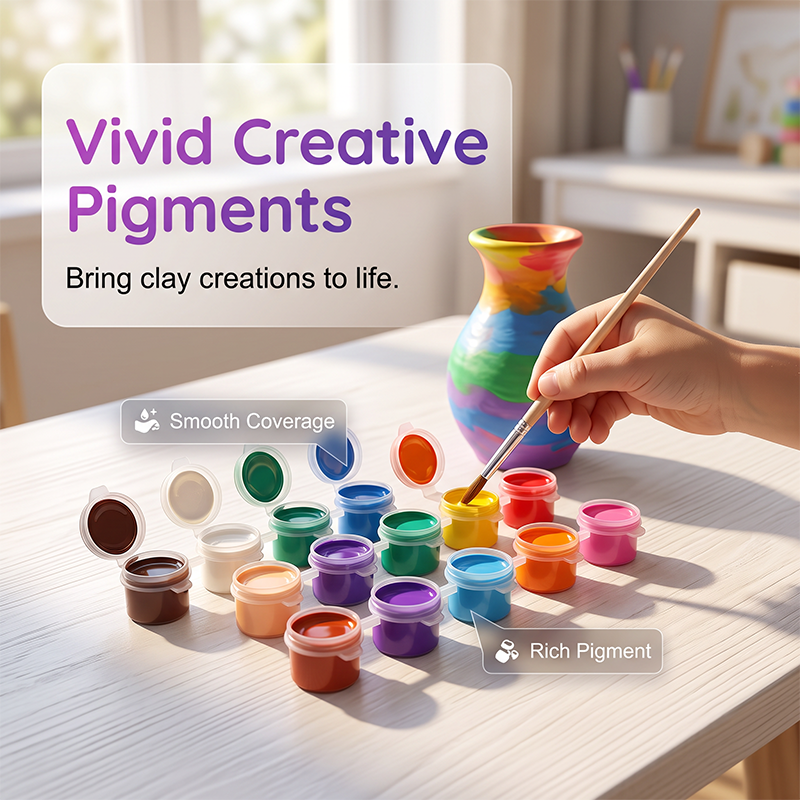 🔥Limited-Time 49% OFF! Kids Electric Pottery Wheel Kit with Foot Pedal, Air Dry Clay & Paints | Fun Creative Art Craft Set for Children