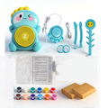 🔥Limited-Time 49% OFF! Kids Electric Pottery Wheel Kit with Foot Pedal, Air Dry Clay & Paints | Fun Creative Art Craft Set for Children