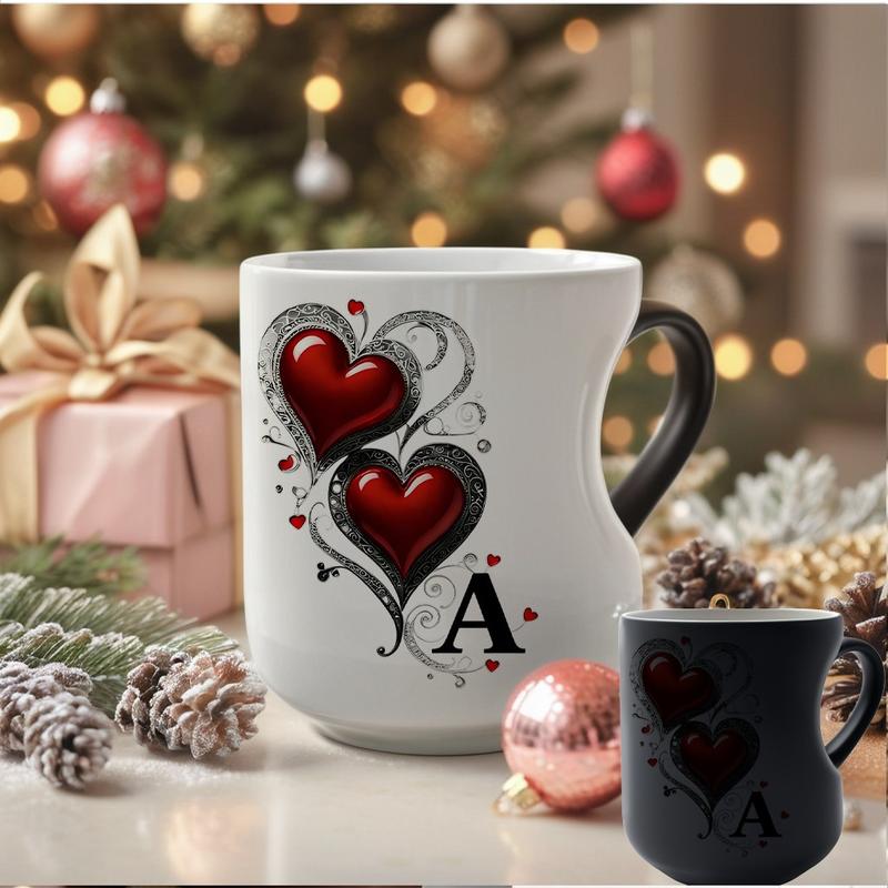 🔥50% OFF! Valentine’s Color Changing Mug with Heart Handle ☕