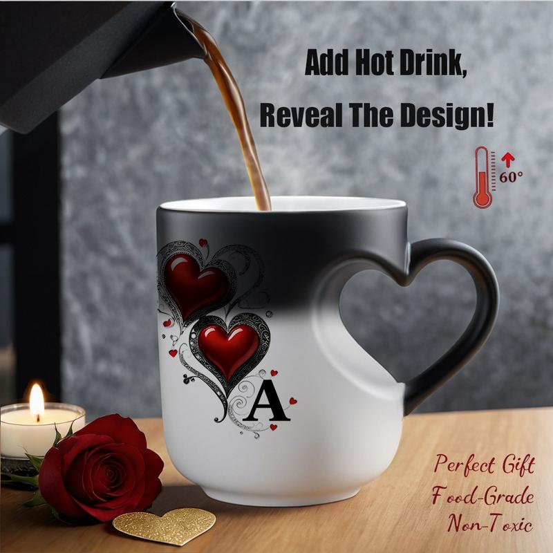 🔥50% OFF! Valentine’s Color Changing Mug with Heart Handle ☕