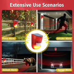 🚨 Worried About Backyard Safety? Solar Motion Alarm 110dB Loud Siren & IP55 Waterproof