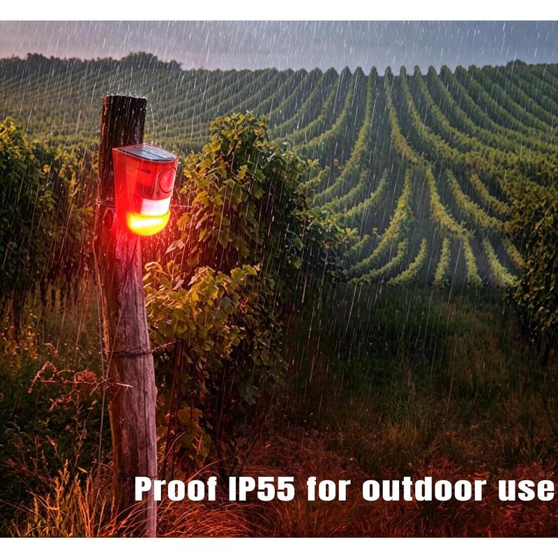 🚨 Worried About Backyard Safety? Solar Motion Alarm 110dB Loud Siren & IP55 Waterproof
