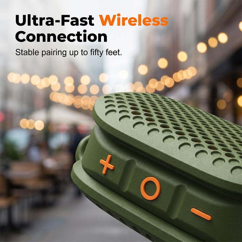 🔥LIMITED TIME 49% OFF! 🎵Mini Portable Bluetooth Speaker, TWS Stereo Pairing, IPX5 Waterproof Wireless Speaker for Outdoor, Shower & Travel
