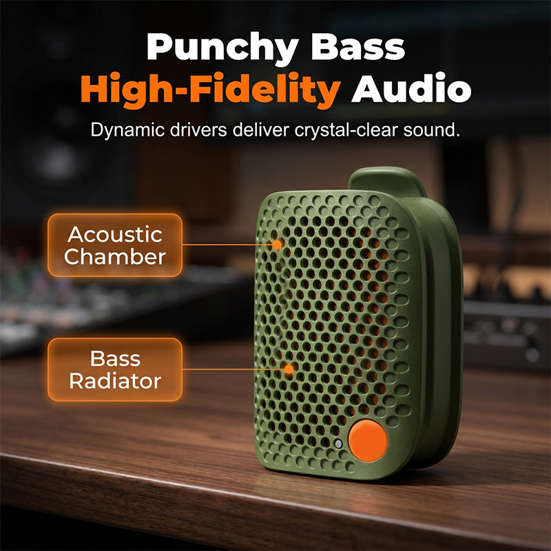 🔥LIMITED TIME 49% OFF! 🎵Mini Portable Bluetooth Speaker, TWS Stereo Pairing, IPX5 Waterproof Wireless Speaker for Outdoor, Shower & Travel
