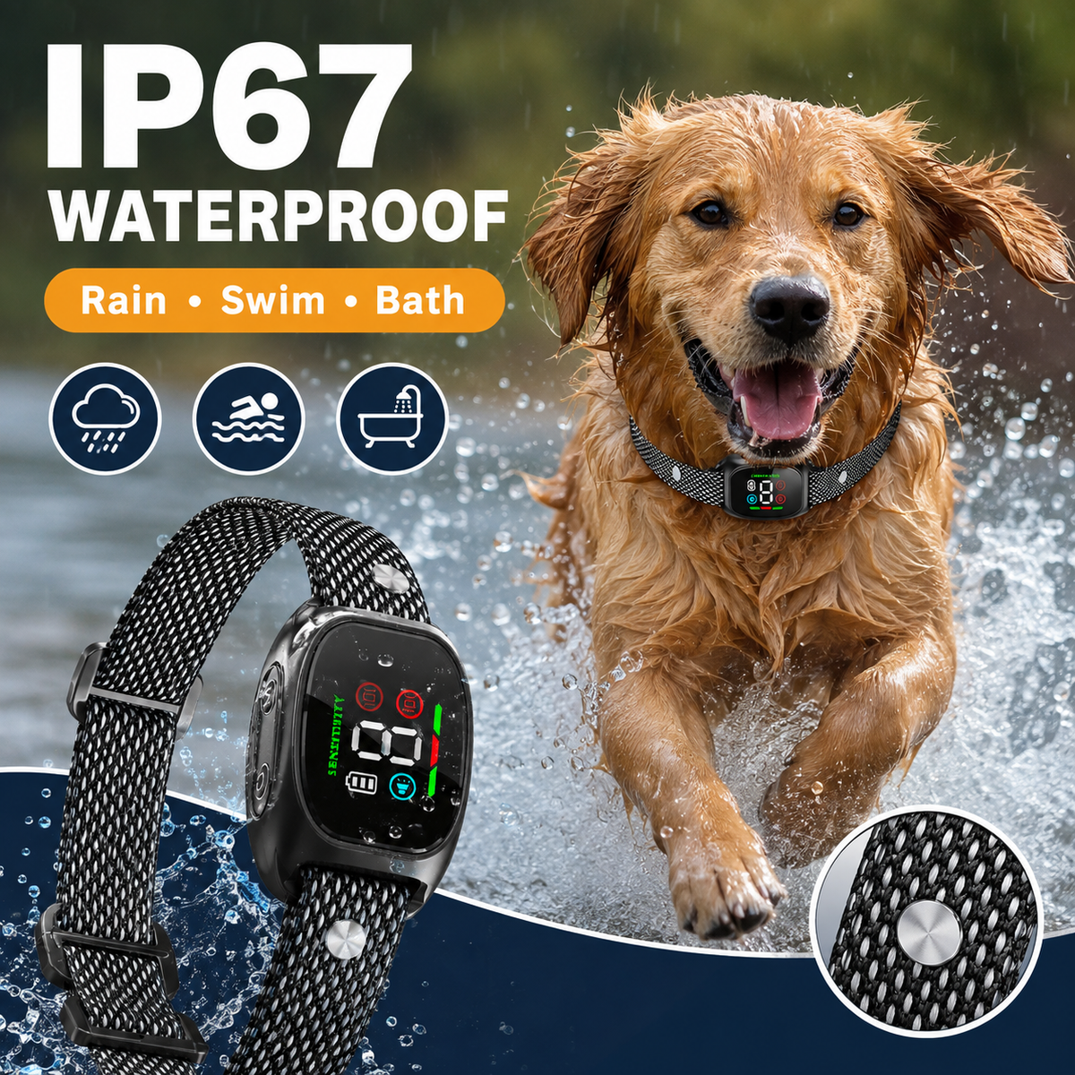 🐶 Stop Excessive Barking! Smart Anti Bark Collar, No False Triggers