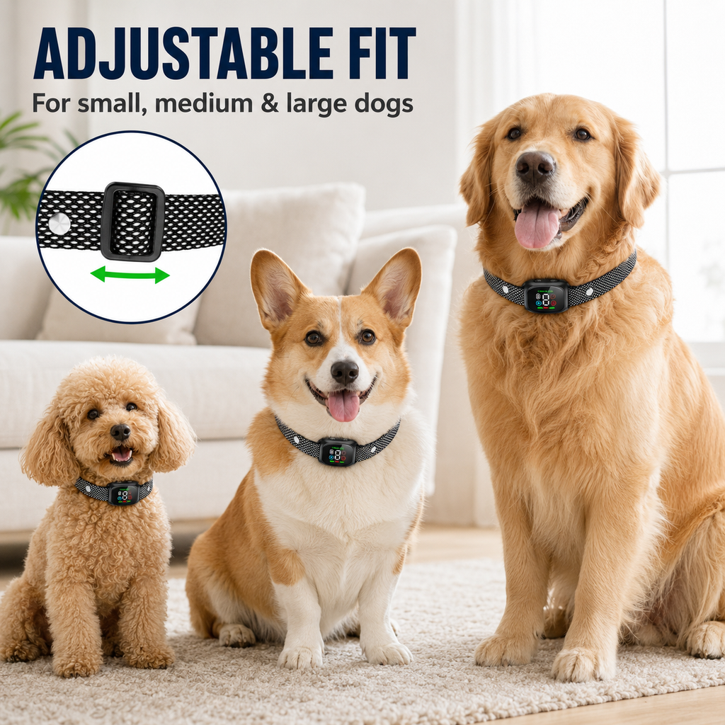 🐶 Stop Excessive Barking! Smart Anti Bark Collar, No False Triggers