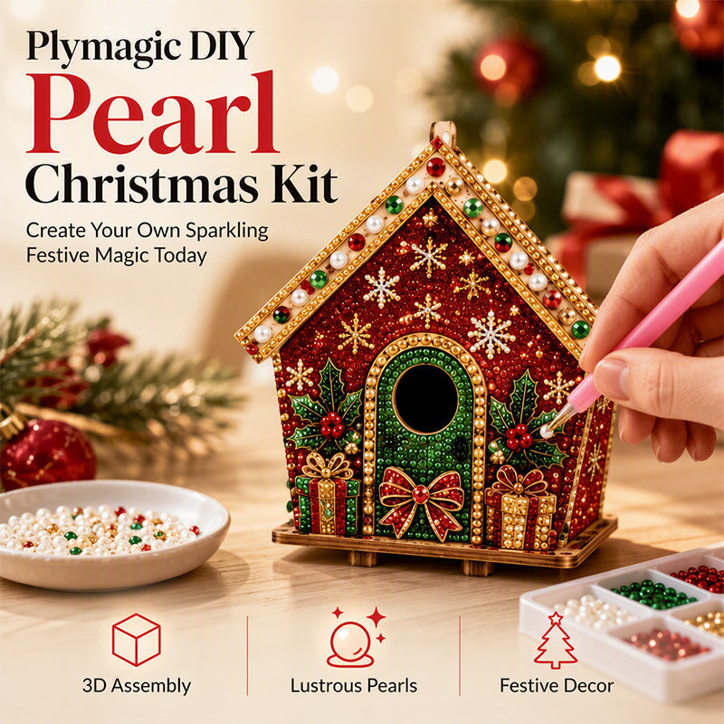 🎄 Sparkly DIY Christmas Decor! 50% OFF Plymagic DIY Pearl Art – Christmas Collection
